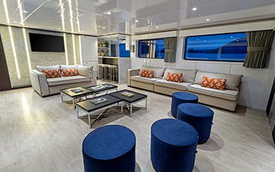 Social Areas Slide Galaxy Yacht - Galagents Cruises