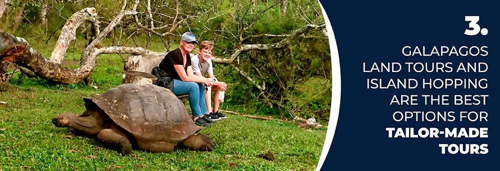 Galapagos land tours and island hopping are the best options for tailor made tours by Galagents