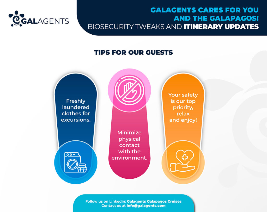 Biosecurity tips in sept 2023 onboard Galagents Galapagos cruises